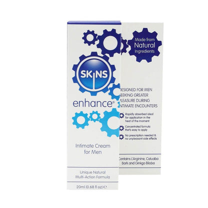 Skins Enhance Intimate Cream For Men 20ml | Male Performance Enhancer | Skins | Bodyjoys