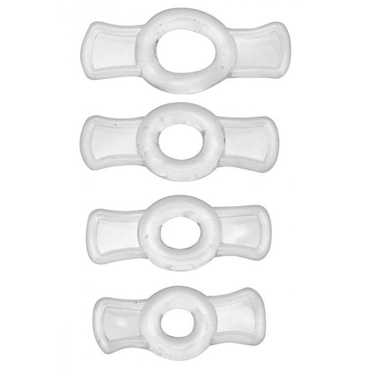 Size Matters Endurance Penis Ring Set Clear 4 Pieces | Cock Ring Set | Size Matters | Bodyjoys