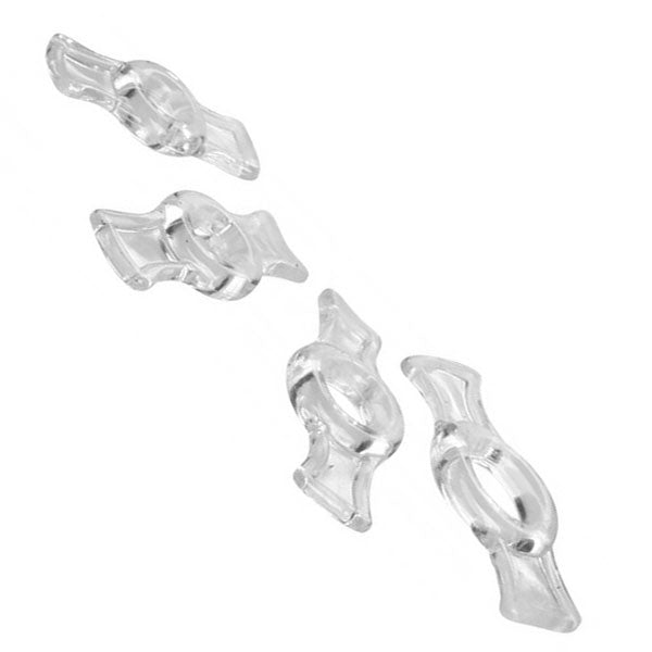 Size Matters Endurance Penis Ring Set Clear 4 Pieces | Cock Ring Set | Size Matters | Bodyjoys