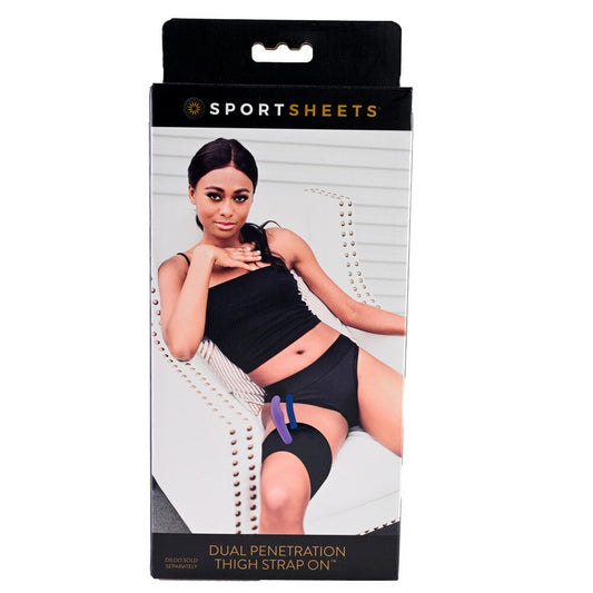 Sportsheets Thigh Strap-On Band Dual Penetration | Face & Thigh Strap-On | Sportsheets | Bodyjoys
