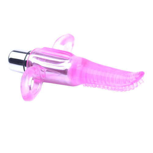 Vibrating Tongue Finger Vibrator Clear Pink | Finger Vibrator | Various brands | Bodyjoys