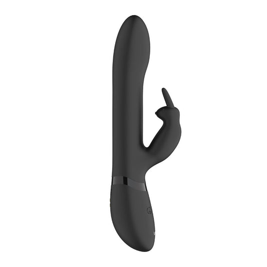 Vive Amoris Rabbit Vibrator With Stimulating Beads Black | Rabbit Vibrator | Shots Toys | Bodyjoys