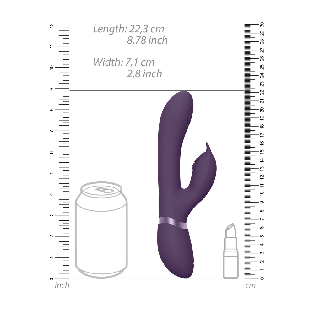 Vive Aimi Pulse Wave And Vibrate G-Spot Vibrator Purple | Rabbit Vibrator | Shots Toys | Bodyjoys