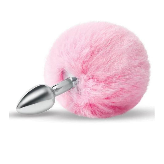 Furry Tales Pink Bunny Tail Metal Butt Plug Set | Tail Butt Plug | Whipsmart | Bodyjoys