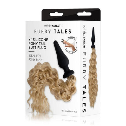 Furry Tales Silicone Pony Tail Butt Plug Blonde | Tail Butt Plug | Whipsmart | Bodyjoys