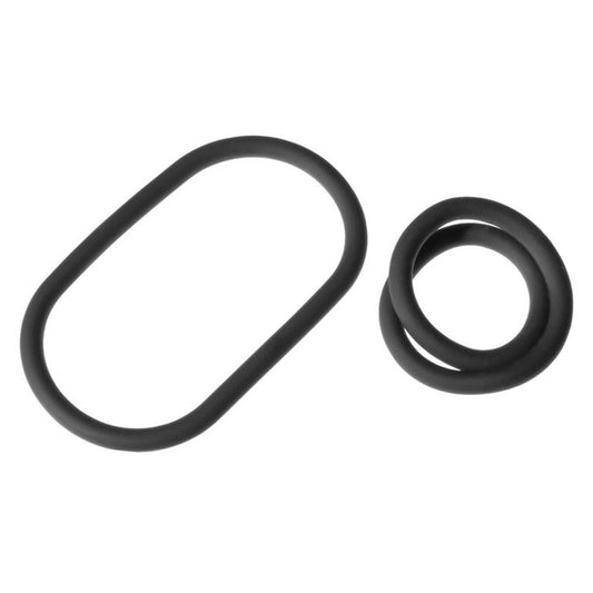 Perfect Fit XPlay Gear 9 Inch Slim Wrap Ring 2 Pack | Cock Ring Set | Perfect Fit | Bodyjoys