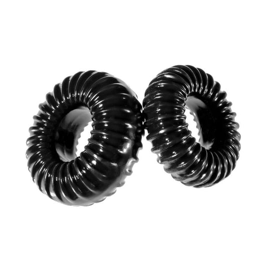 Perfect Fit XPlay Gear Slim Ribbed Cock Rings 2 Pack | Cock Ring Set | Perfect Fit | Bodyjoys