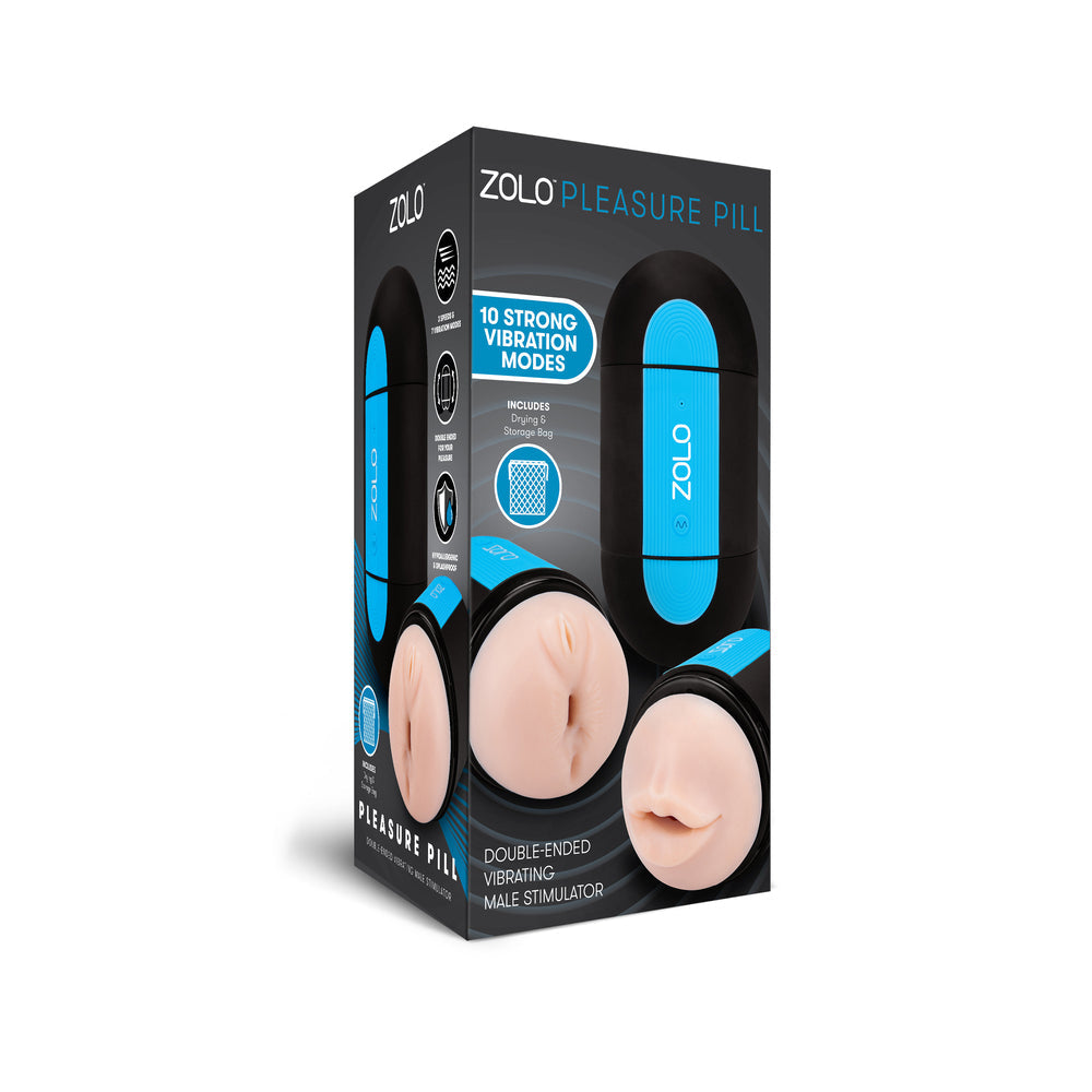 Zolo Pleasure Pill Double Ended Vibrating Masturbator | Male Vibrator | Zolo | Bodyjoys