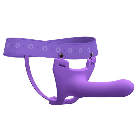 Perfect Fit Zoro 5.5 Inch Hollow Silicone Strap-On Purple | Strap-On Set | Perfect Fit | Bodyjoys