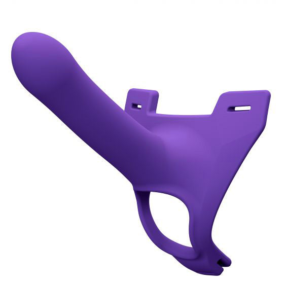 Perfect Fit Zoro 5.5 Inch Hollow Silicone Strap-On Purple | Strap-On Set | Perfect Fit | Bodyjoys