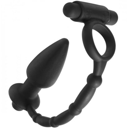 Master Series Viaticus Dual Cock Ring And Anal Plug Vibrator | Anal Cock Ring | Master Series | Bodyjoys