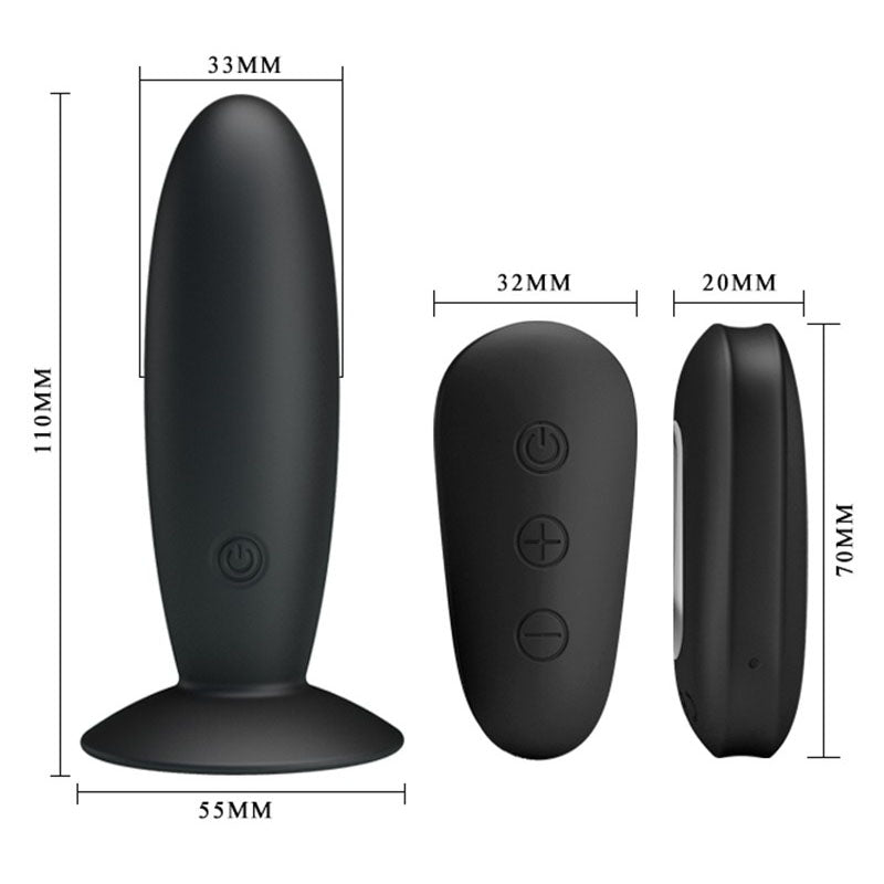 Mr Play Remote Control Vibrating Anal Plug | Vibrating Butt Plug | Pretty Love | Bodyjoys