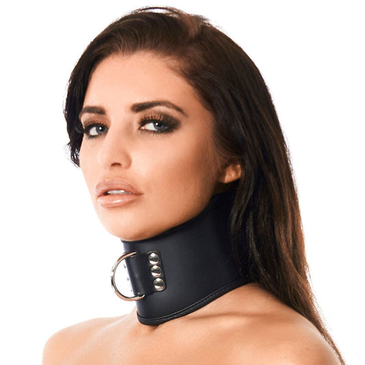 Leather Collar With Padlock | Bondage Collars & Leads | Rimba | Bodyjoys