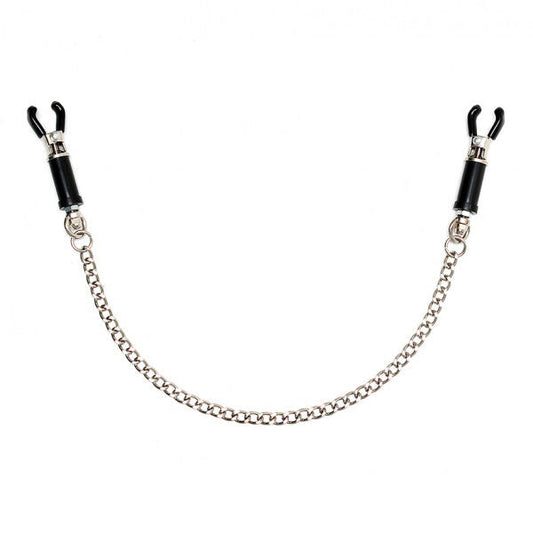Silver Nipple Clamps With Chain | Nipple Clamps | Rimba | Bodyjoys