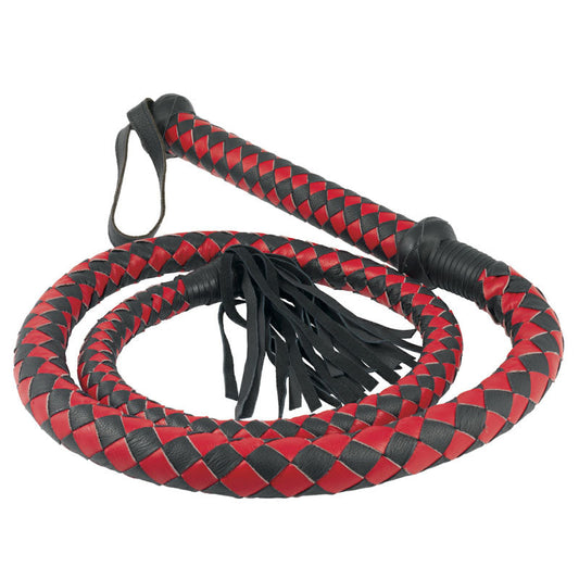 Long Arabian Whip Red And Black | Bondage Whip | Rimba | Bodyjoys